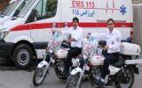 توزیع آمبولانس و موتورسیکلت در شهرستان‌های لرستان